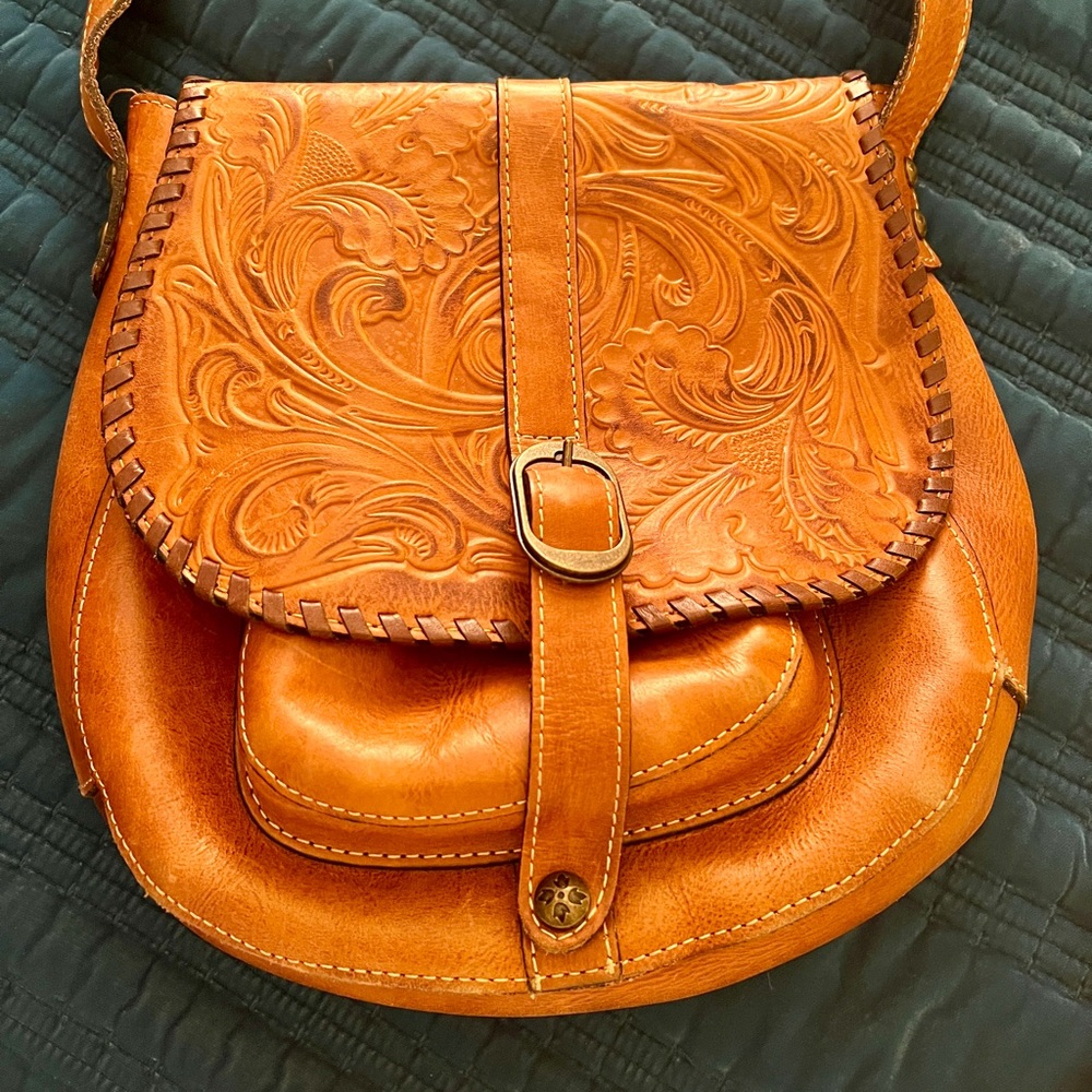 Patricia Nash Leather Crossbody Purse.